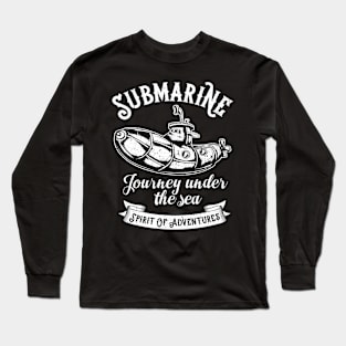 Submarine journey under the sea Long Sleeve T-Shirt